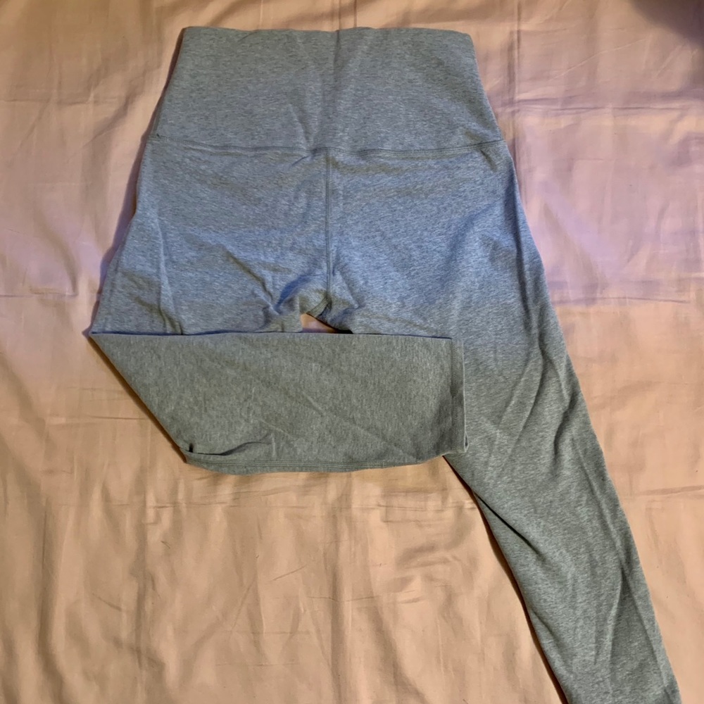 Grey Lululemon high waisted crop leggings - Picture 1 of 3